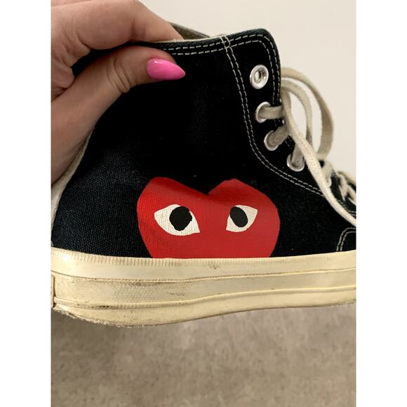 Converse All Stars CDG Play High Top Sneaker Size 8 - Picture 6 of 10